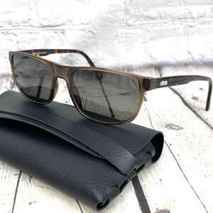 Ottoto Sunglasses Brown Tortoise Gray Lens Rectangle Frame Italy Case 57-18-145